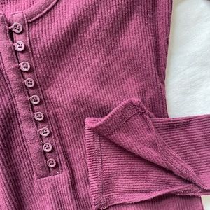 Ribbed Long Sleeve Bodysuit
